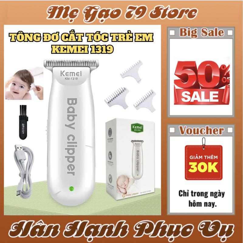 [Lỗi 1 Đổi 1] Tông Đơ Cắt Tóc Cho Trẻ Em Mini Kemei KM-1319. Tăng Đơ Cắt Tóc Tiếng Ồn Nhỏ Baby Clipper An Toàn, Cao Cấp, Vận Hành Êm, Chuyên Dùng Cho Trẻ Sơ Sinh Cho Bé