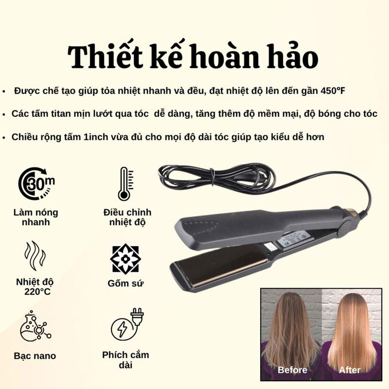 Máy Uốn Tóc, Máy Duỗi Tóc Mini Tạo Kiểu Nhỏ Gọn, Tiện Lợi Có Hộp đựnġ xᶖnh Xắn