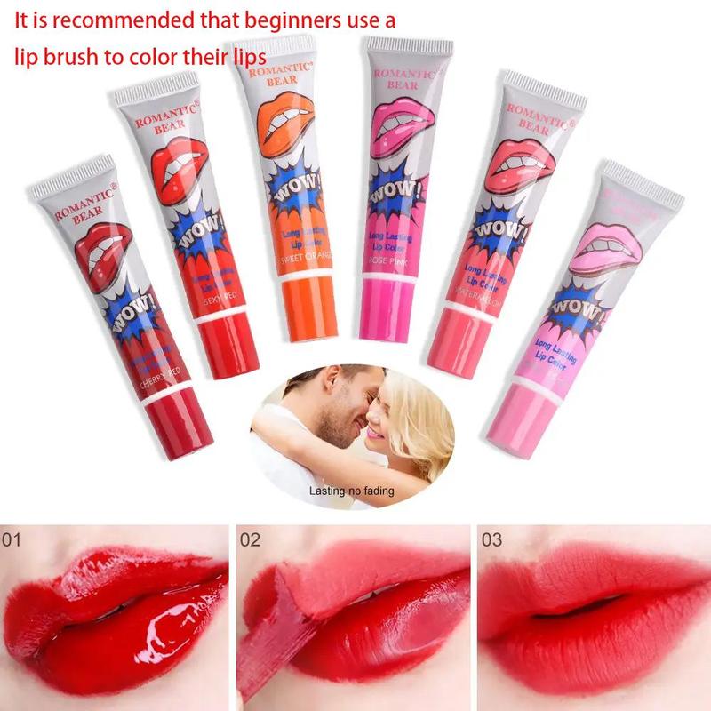 Product Introduction of 6 Color Long Lasting Peel Off Tinted Lipstick, 6 Counts/set Lip Gloss Tear Off Lip Tattoo Colored Lip Balm, Daily Lip Care Lip Moisturizer for Girls & Women, Eastenders Lipstick, Birthday Box For Girl, Christmas Gift, Summer Fridays Old Packaging Lip Balm 10