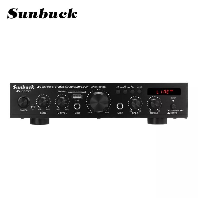Amply Karaoke mini, Amly Mini Bluetooth Âm ly AV-338ST sunbuck Nghe Nhạc