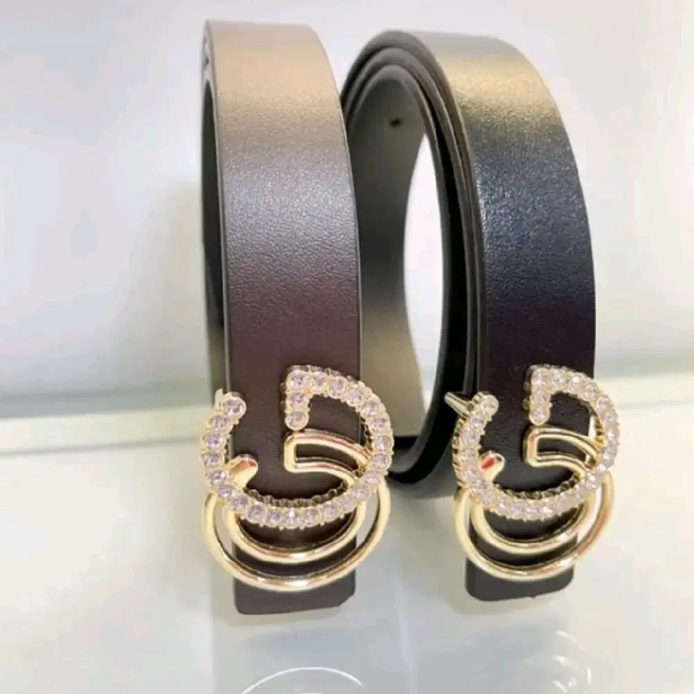 Dây thắt lưng nữ da mặt đá 2.5f
