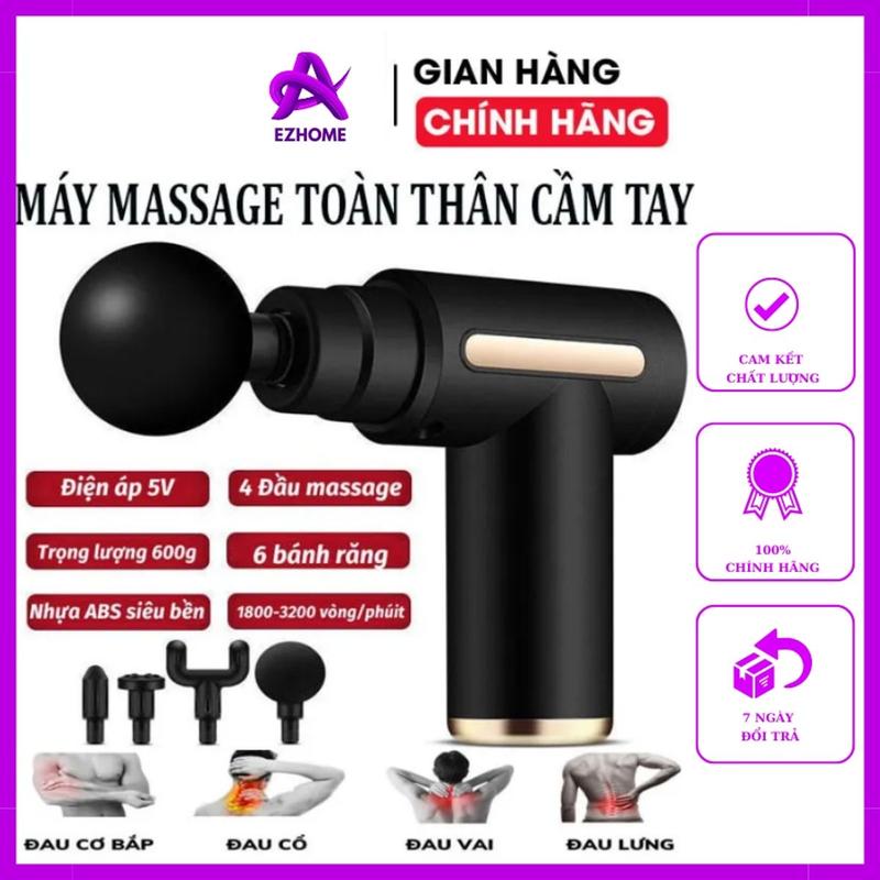 Máy massage toàn thân cầm tay mini 4 Đầu 6 Chế Độ đùi đỏ mat x legs không dây feelex đấm bóp
