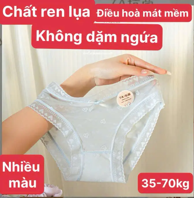 Combo 10 quần lót nữ Ren lụa điều hòa Q78A (35 kg- 70kg) - chất mềm mịn co giãn khong dặm ngứa - có  tách bán lẻ 5 quần cho khách mua ít   Women 2