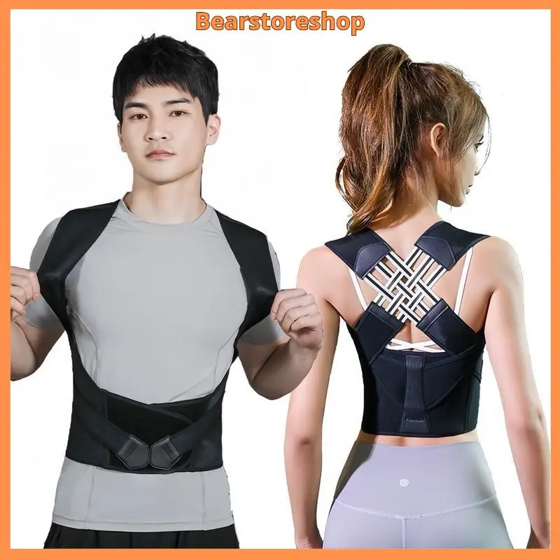 Đai Chống Gù Lưng Cao Cấp Back Pain - Hỗ Trợ Định Hình Cột Sống, Giảm Đau Lưng, Cổ và Vai Gáy - Đen - Size S-M-L-XL-XXL