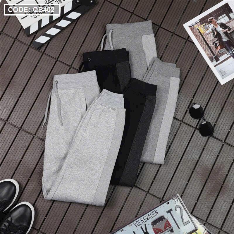 Quần thun dài nam vải nỉ ngoại cao cấp Menswear Pants Đen 5