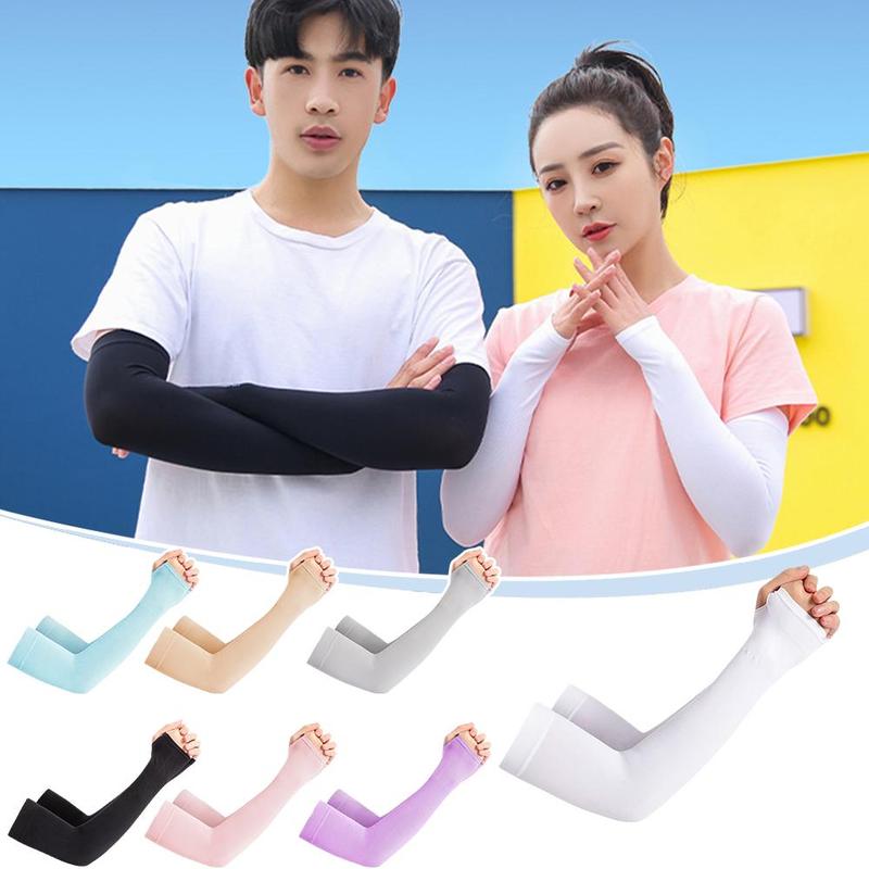Unisex Summer Arm Sleeves Sun UV Protection Breathable Cooling Arm Covers For Outdoor Cycling Running Mountaineering Arm Protection 0