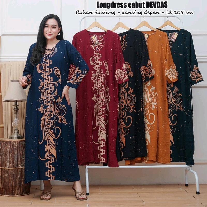 daster murah 100ribu dapat 3pcs longdress wanita cantik new motif Bunga Bunga Musim panas Musim dingin Busui Kancing citra Tidur Bumil Rayon 3
