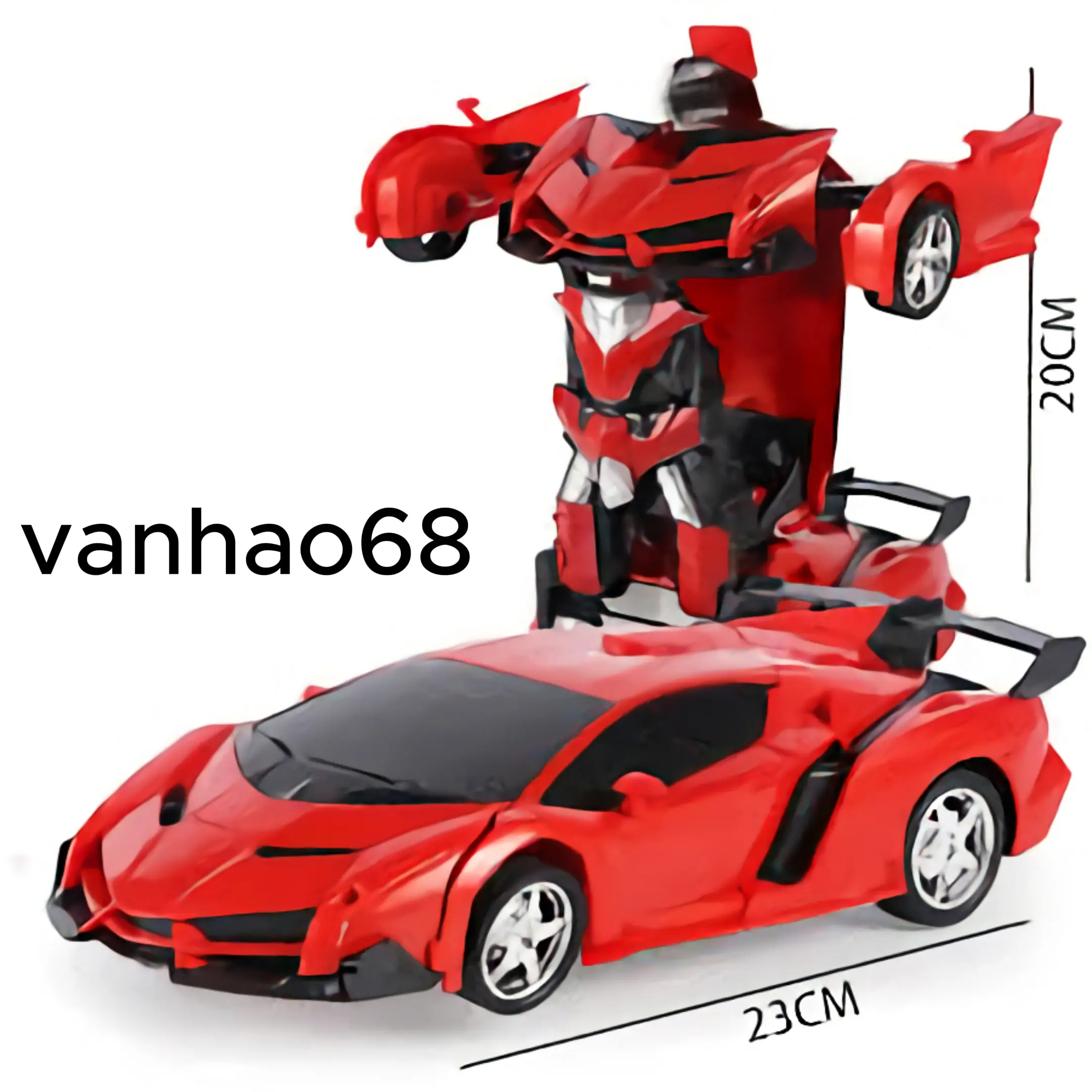 Xe Biến Hình Robot Điều Khiển Từ Xa, Ô tô Biến Hình Có Điều Khiển LOẠI Lớn.# Toy,#Pin,# Đồ Chơi máy xúc
