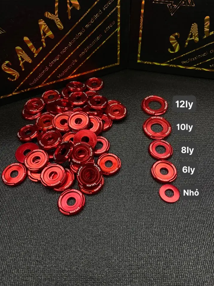 LÔNG ĐỀN NHÔM ĐỎ ĐỦ LOẠI 6,8,10,12li Phụ Kiện Phụ Tùng
