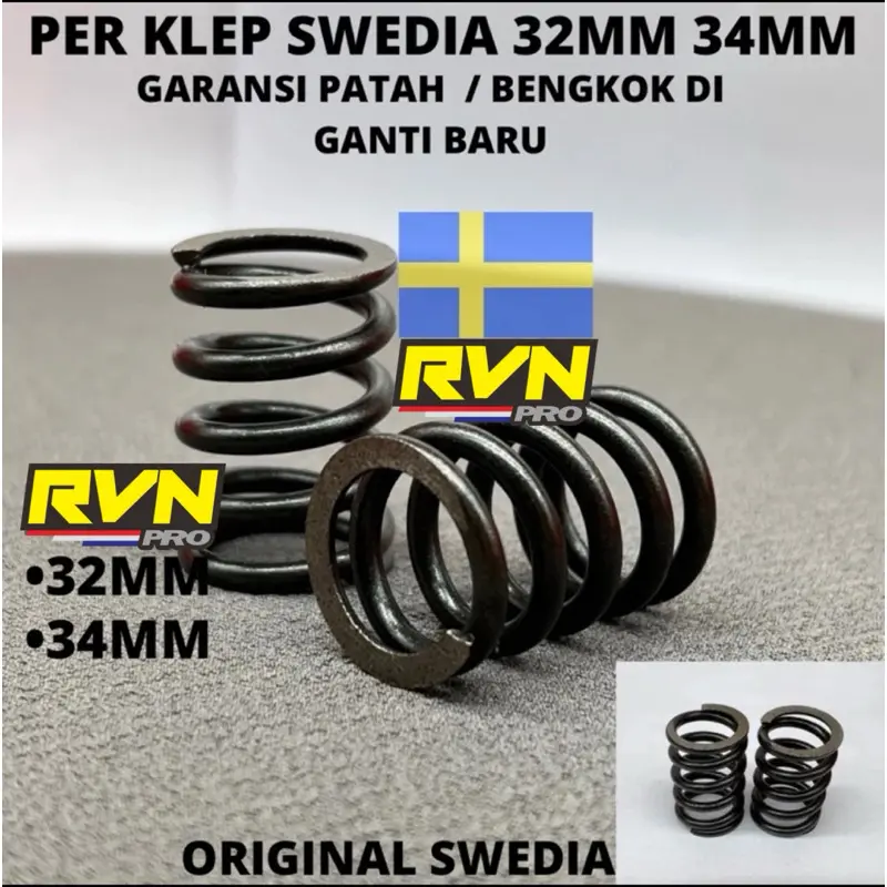 Pir Per Klep ORIGINAL SWEDIA JAPAN Tinggi 32 34 Motor Mio Scoopy Spacy Jupiter VEGA R RR ZR Supra Revo Blade Grand Karisma Beat Shogun Smash Nuovo Fino Mio J M3 Xeon Vario 110 Mio Soul Spo