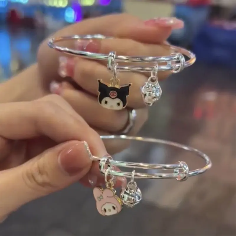 Vòng Tay Hello Kitty Cho Nữ, Sanrio Kuromi, Vòng Tay Quế, Đồ Trang Trí Cổ Tay Hợp Kim Hoạt Hình, Trang Trí Tay, Quà Tặng Cho Bé Gái