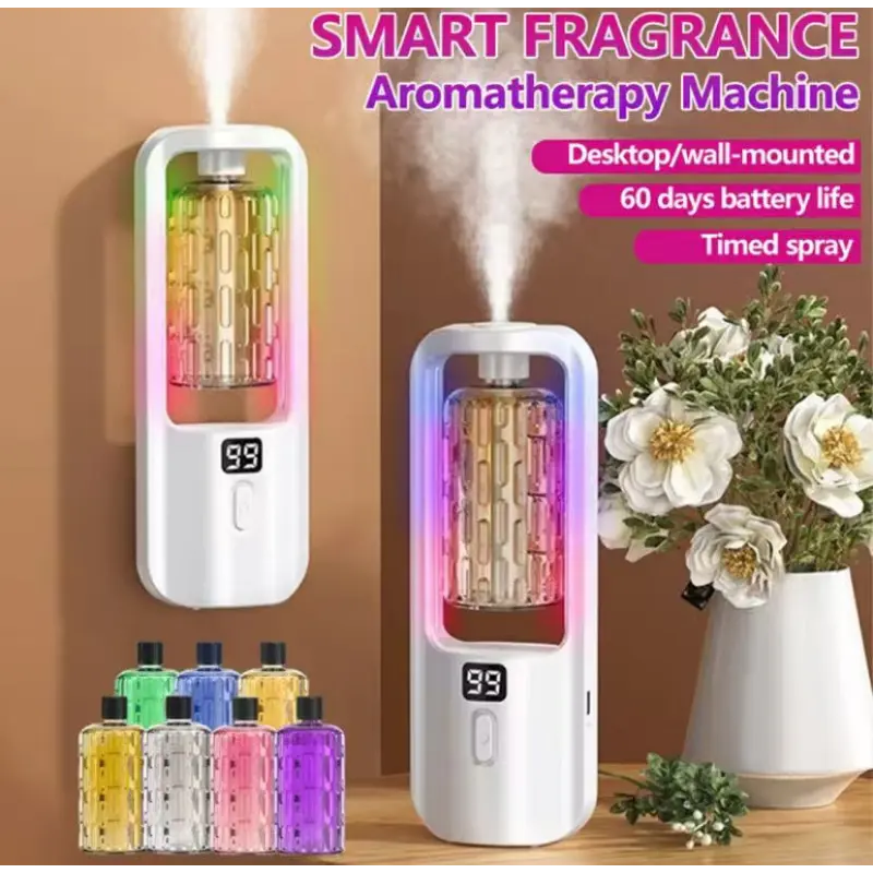 【hot sale】 Fragrance Machine Automatic Aromatherapy Machine Digital Display rechargeable fragrance Machine