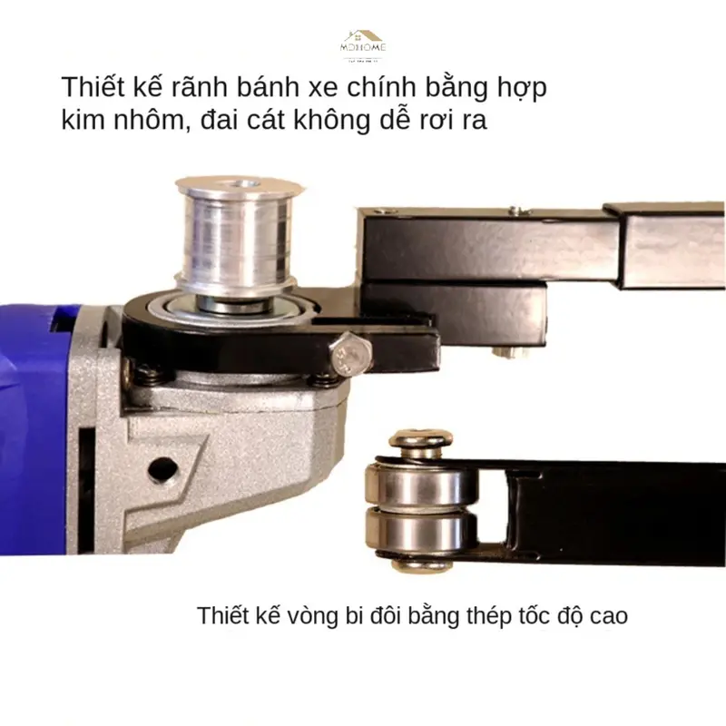 Bộ chuyển đổi máy mài góc thành máy chà nhám băng dây đai mài giáp 7