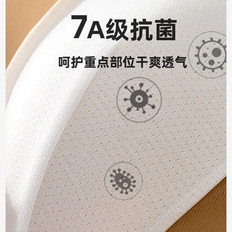Đồ Lót Nam, Chất Liệu Cotton, Màu Trơn Thoải Mái Và Mềm Mại, Boxer Đùi Đàn Hồi Cao, Hàng Mới Về 5