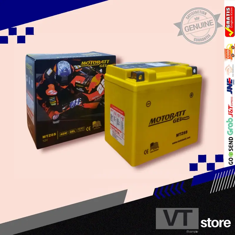 Aki Motor Kering Motobatt Gel MTZ6S YTZ7S Yamaha Nmax New/Aerox 155/Lexi/Freego S/Gear 125 S Fazzio 3