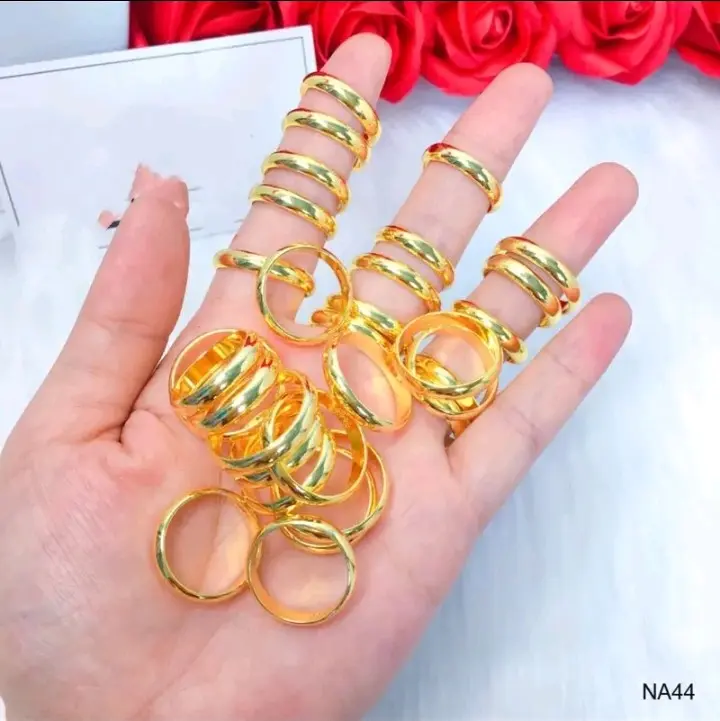 Nhẫn tròn trơn đủ size [Free Ship]
