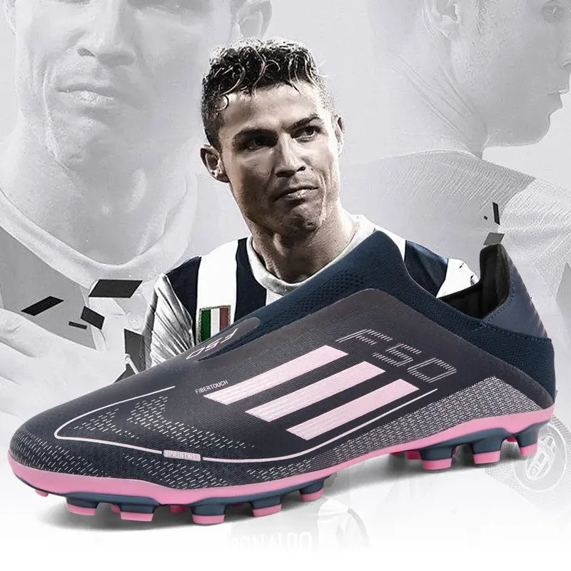 【 European Football Outdoor Sports】 Football Shoes Society Soccer Shoes Sneaker Comfortable Studded Sports Original Casual Outdoor Students Grass Boy Football Boots