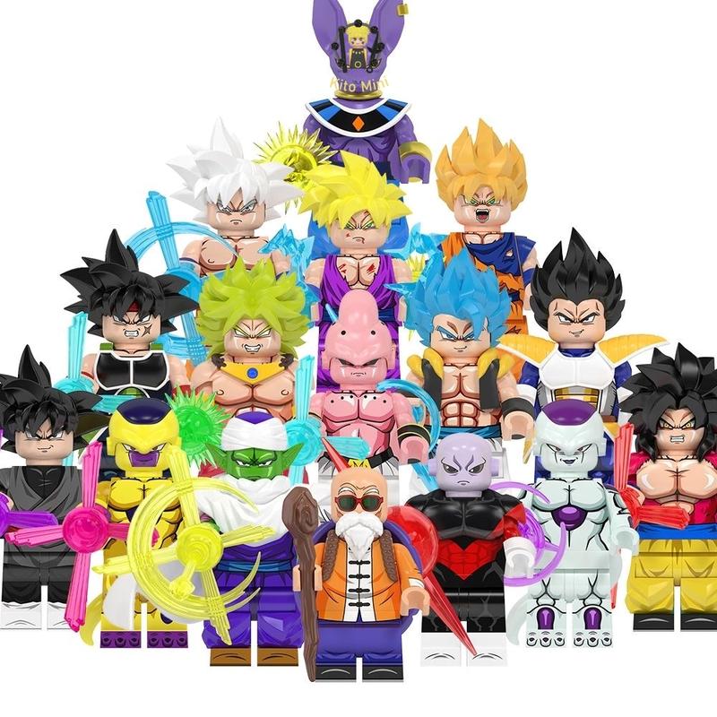 Minifigures Dragon Ball 7 Viên Ngọc Rồng Lắp Ráp Mô Hình Nhân Vật Hoạt Hình Truyện Tranh KF6181A KF6182A Toy Đồ Chơi WM6177 WM6178