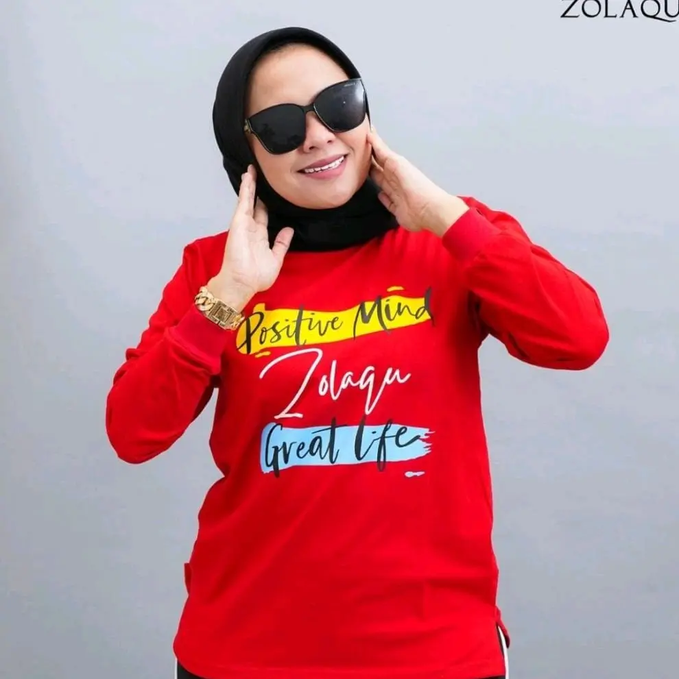 SIPP OKE kaos distro lengan panjang terlaris kaos distro berkualitas tinggi kaos cewe cantik/fashion wanita viral Atasan Combed Baju Tebal Nyaman