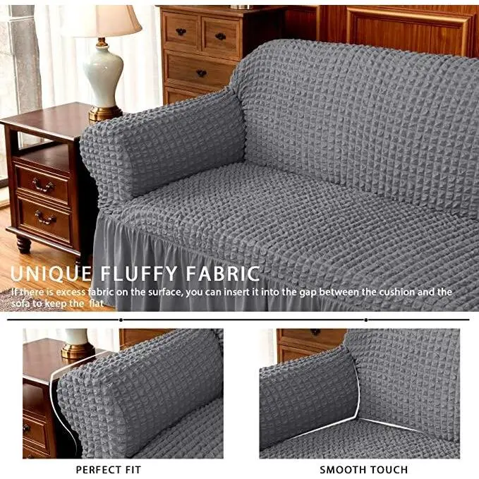 [Keep _ real] 1/2/3/ 4 chỗ ngồi seersucker, bọc ghế sofa, váy, phong cách 1