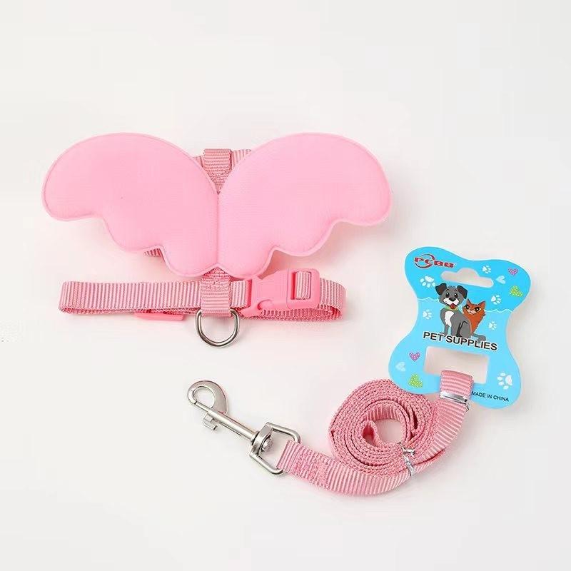 Product Introduction of Pet Cat Traction Rope Angel Wings Rabbit Rope Retractable and Adjustable Length 14