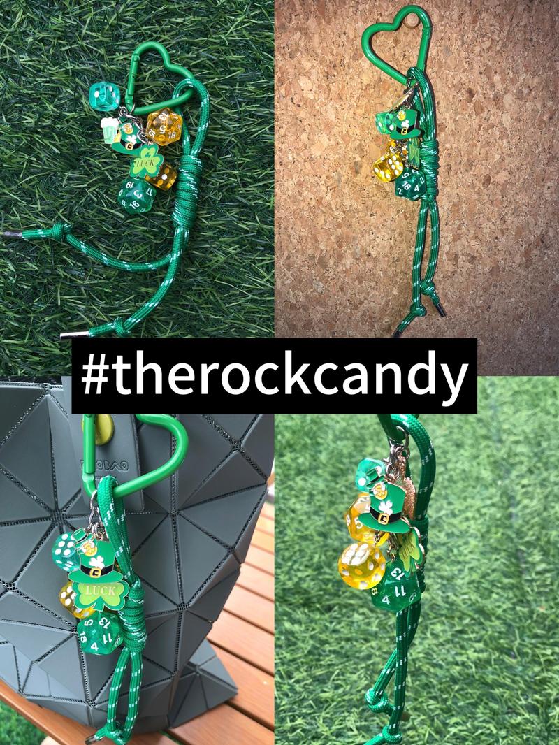 Product Introduction of St Patrick's Day Themed Dice Design Keychain, Cute Keychain for Women & Men, Bag Charm for Car Keys, Bag Decoration 8