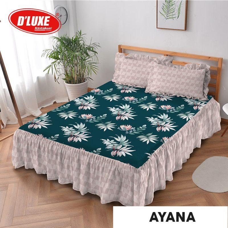 SPREI DELUXE RUMBAI 180X200 BANTAL 2 GULING 2 6