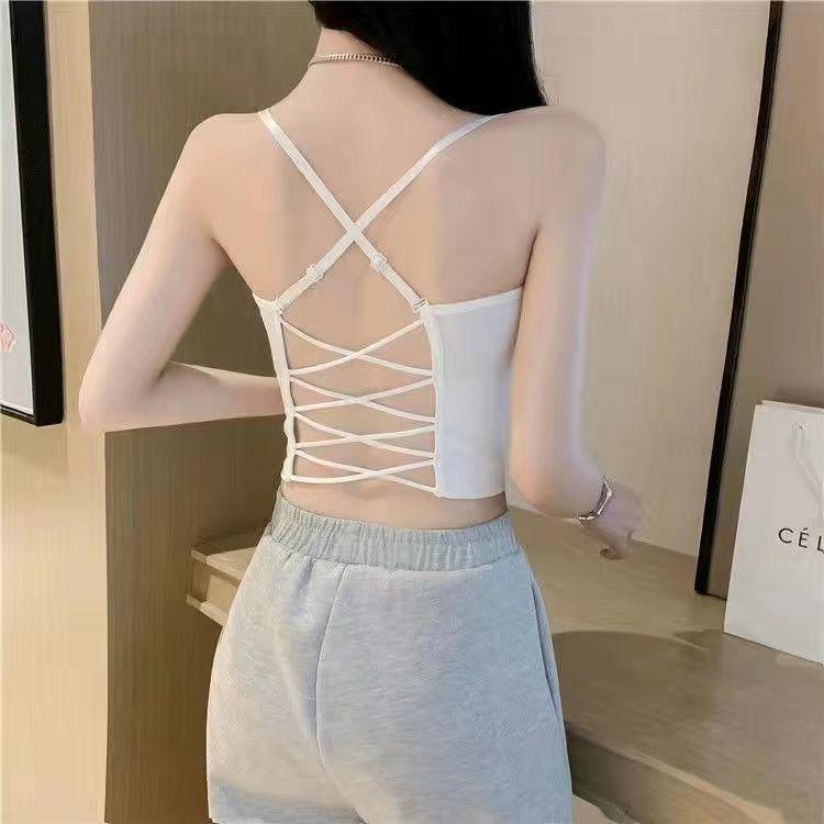Product Introduction of Áo Vest Lớp Cơ Sở Áo Yếm, Áo Ống, Áo Lót, Áo Sơ Mi Lớp Cơ Sở Dụng Cụ, Dễ Phối Đồ Có Thể Mặc Ngoài Trời, Cô Gái Nóng Bỏng Gợi Cảm, Màu Trơn Có Thể Mặc Bên Trong, Bao Gồm Áo Yếm, Số Lượng Áo 14