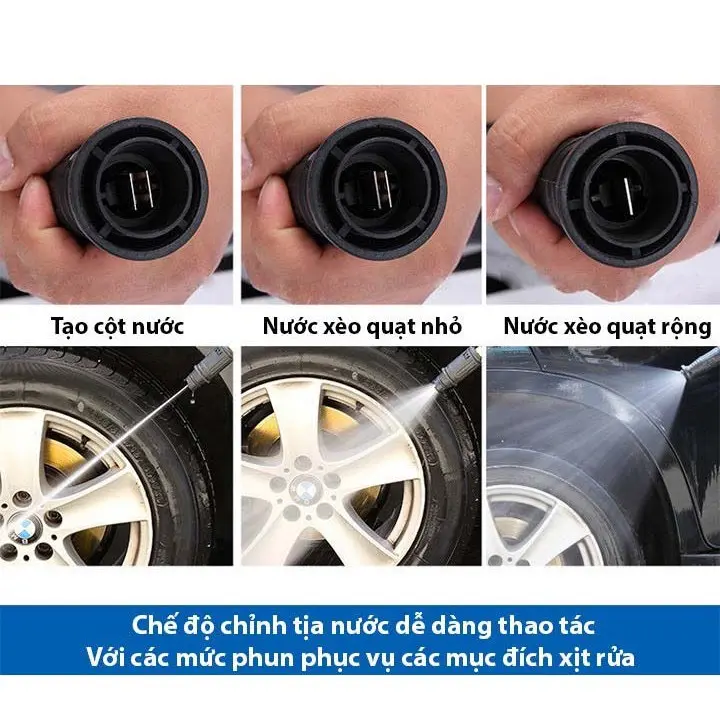 Đầu béc vòi xịt ren ngoài mỏ vịt kiểu gài gắn vòi xịt rửa áp lực cao 8