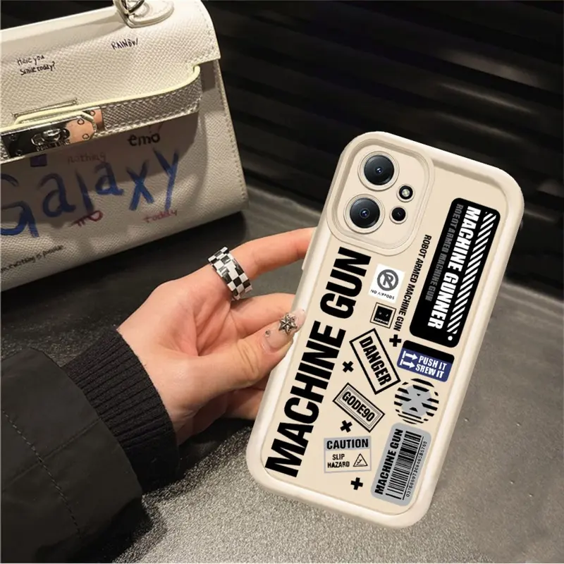 WenQi Case for Realme C63 C67 C65 C61 Note 50 C51 C53 C21Y C55 C15 C35 C30 C31 C20A Realme 10 11 6i 5 7i C11 2021 C30s C17 C21 Narzo 50A Creative Airline Ticket Labels Soft Phone Case 3