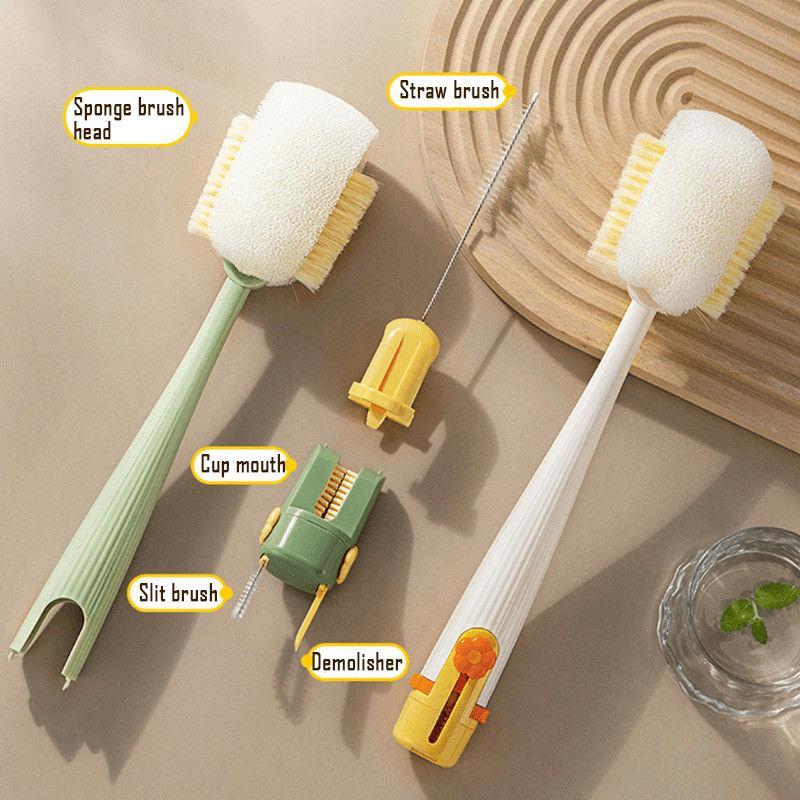 Product Introduction of 480ML Coffee Vacuum Flask & Multifunctional Cup Brush, 1 Count Insulated Drinking Cup with Straw & 1 Count Cleaning Brush, Drinking Cup for Home Office Use 4