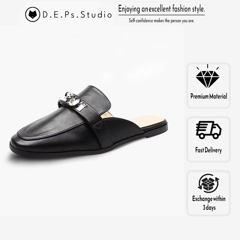 Product Introduction of Giày DéP sục nữ Muller Pháp Shoes Mã GS01 đế 2-3cm chất liệu da cao cấp. 5