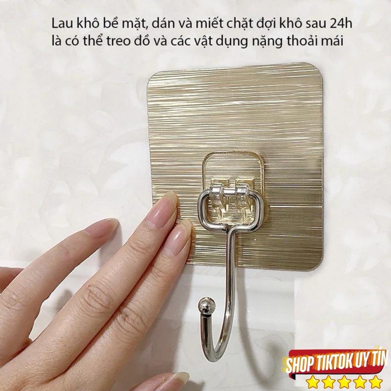Product Introduction of COMBO 50 Móc Dán Tường Siêu Chắc - Móc Treo Đồ INOX Không Gỉ, Chịu Lực Tốt - Tiện Lợi, Dễ Dán 7