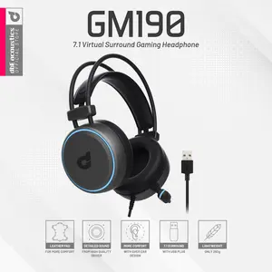 dbE GM190 7.1 Virtual Surround Gaming Headphone Microphone