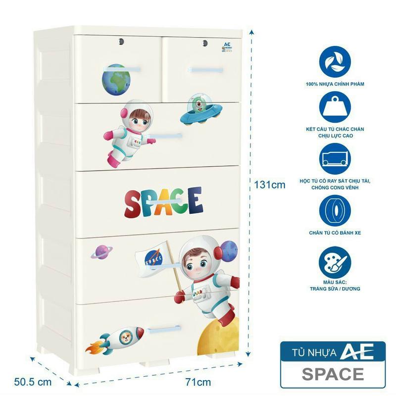 Product Introduction of [Chính Hãng QUI PHÚC] Tủ quần áo 5 tầng 6 ngăn AE kích thước lớn 3