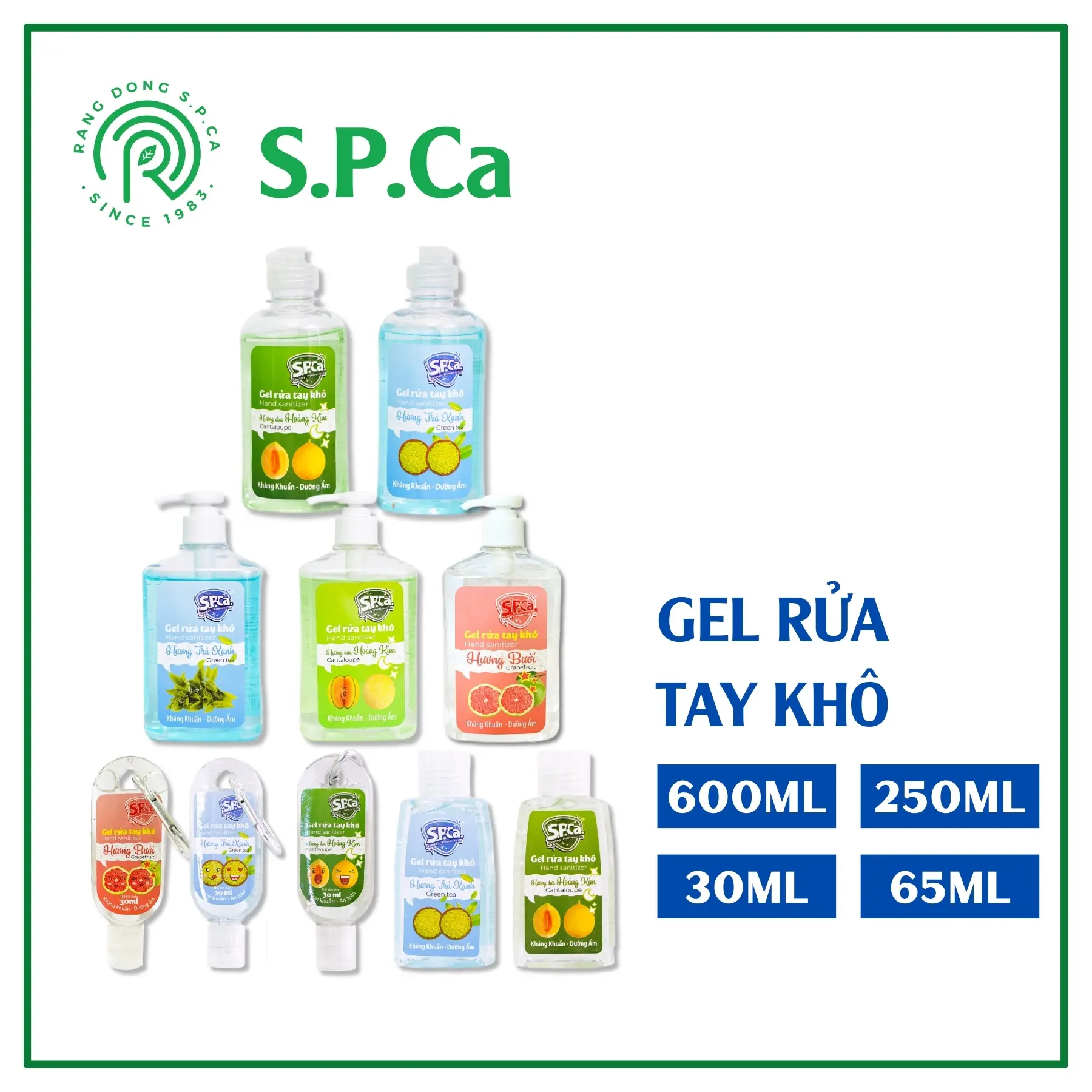 Nước rửa tay khô dưỡng da tay an toàn dung tích đa dạng SPCa - SPCa000021
