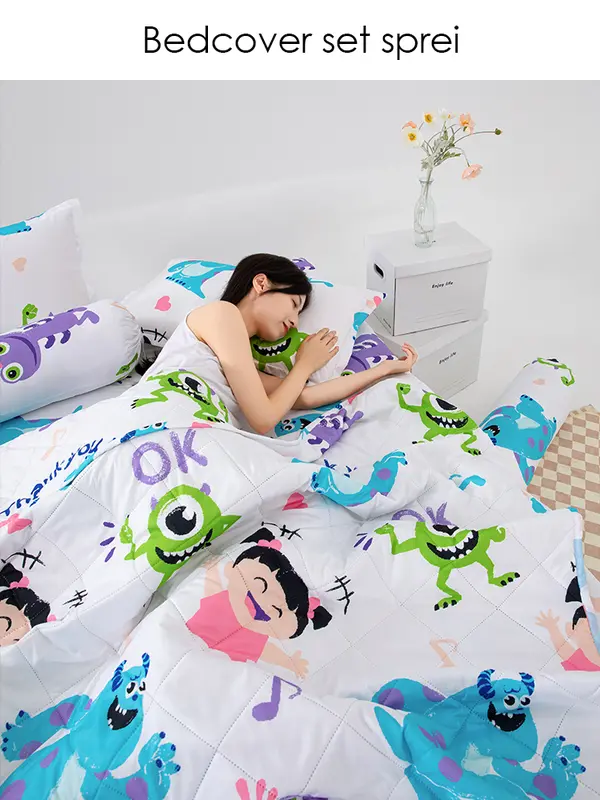 EXCLUSIVE - Dapatkan Sekarang Bedcover Sett Seprei King Size Katun Halus UK 120 160 180 1