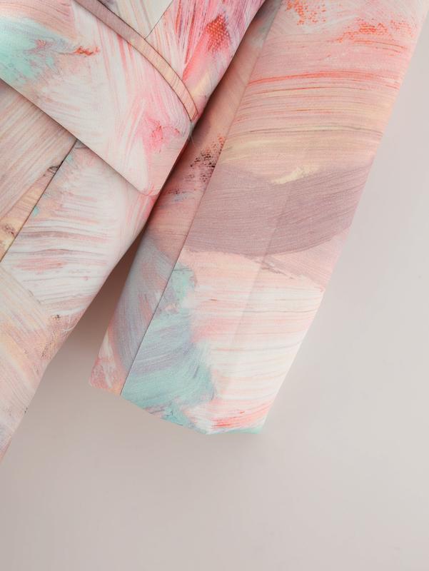 Blazer Casual print Pink Abstract 004222 6