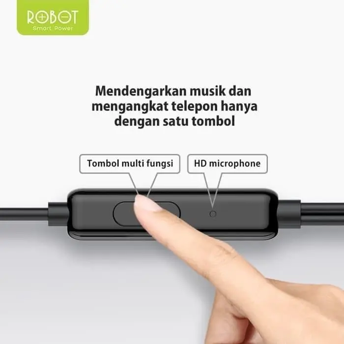 Robot Headset RE10 Wired Earphone High Sound Quality Garansi Original Resmi 2