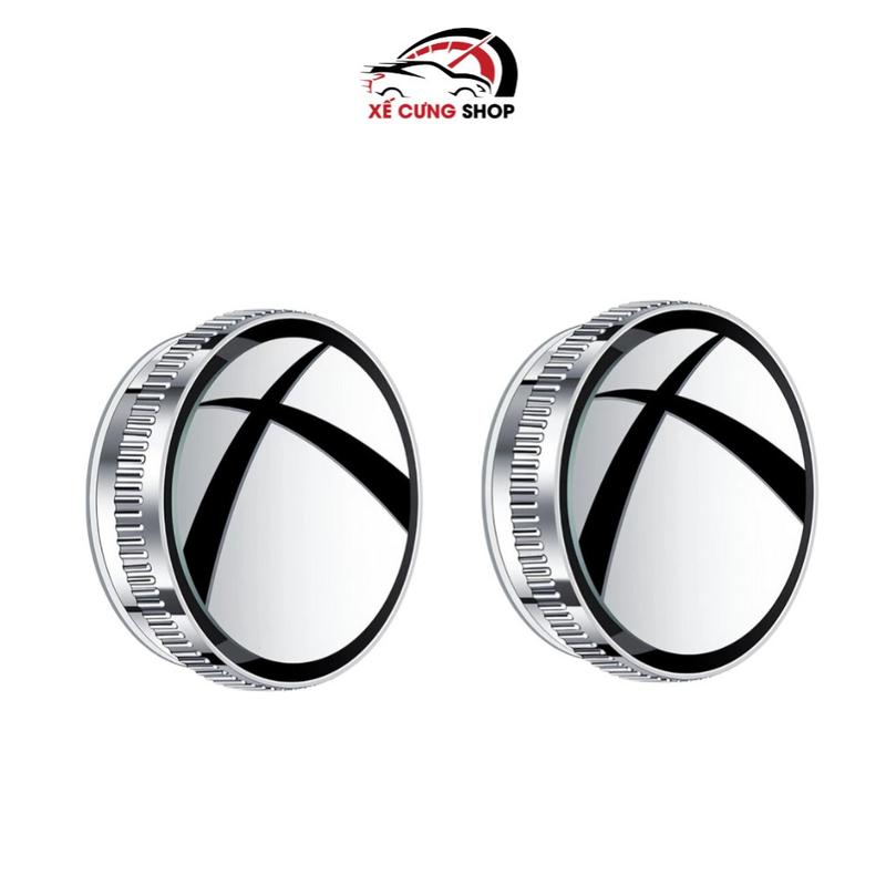 Gương Cầu Lồi Cặp gương cầu lồi mini hít chân kính ô tô xoay 360 đảm bảo an toàn khi di chuyển