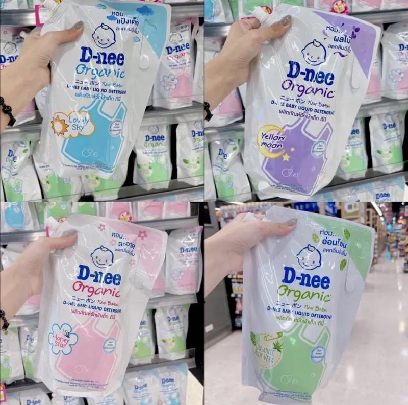 Nước Giặt Dnee Túi 1400Ml - An Toàn Cho Bé Sơ Sinh - Có Nắp Đóng Mở - Chính Hãng Nội Địa Thái Lan 0
