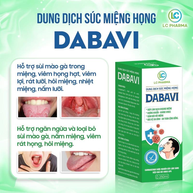 Nước Súc Miệng Họng DABAVI