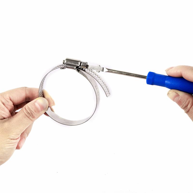 Product Introduction of Pipe Clamps 201 Stainless Steel Hose Clips Adjustable Drive Hose Clamps 13~95mm Water pipe Fastener Replacements 1/10Pcs 23