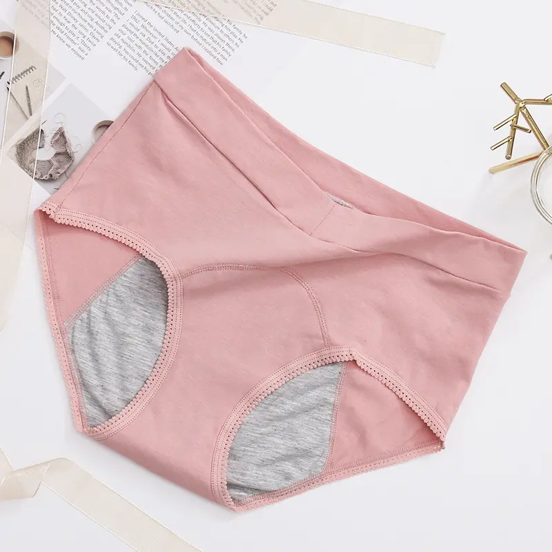 High Waist Physiological Menstrual  Lady Panties Calzones Mujer Algodón Leak Proof Cotton Underwear Women Health Plus Size 5XL Briefs
