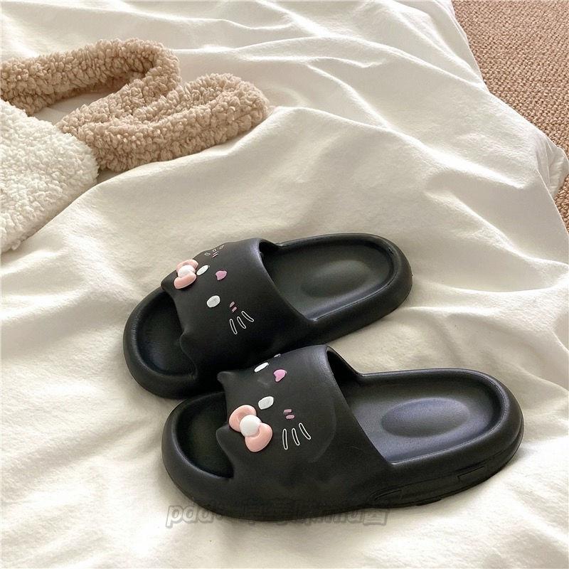 Dép Lê Kitty, Kiểu Lười, Đế Dày Eva, Dễ Thương, Dành Cho Nữ Vào Mùa Hè, Phong Cách Cô Gái Trẻ, Đế Chống Trượt, Dép Đi Trong Nhà Và Phòng Tắm, Năm 2024 6