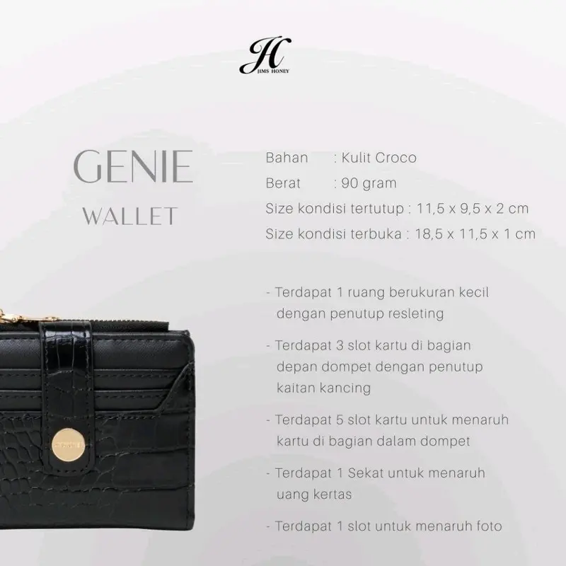 JIMS HONEY DOMPET KARTU WANITA GENIE WALLET 6