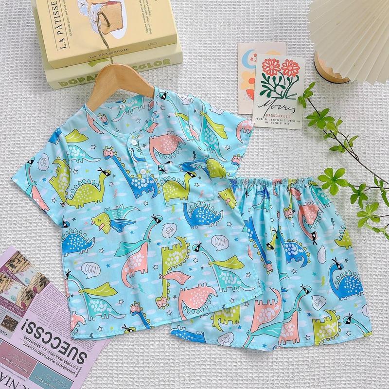 Bộ ngủ Tole bé trai Tay ngắn quần đùi từ 9 -35kg 5