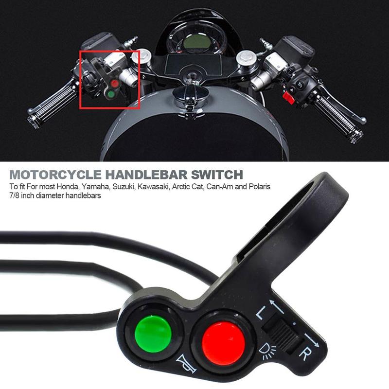 Multifunctional Motorcycle Handlebar Switch Headlight Horn Turn Signal Combination Electric Bike Scooter 0