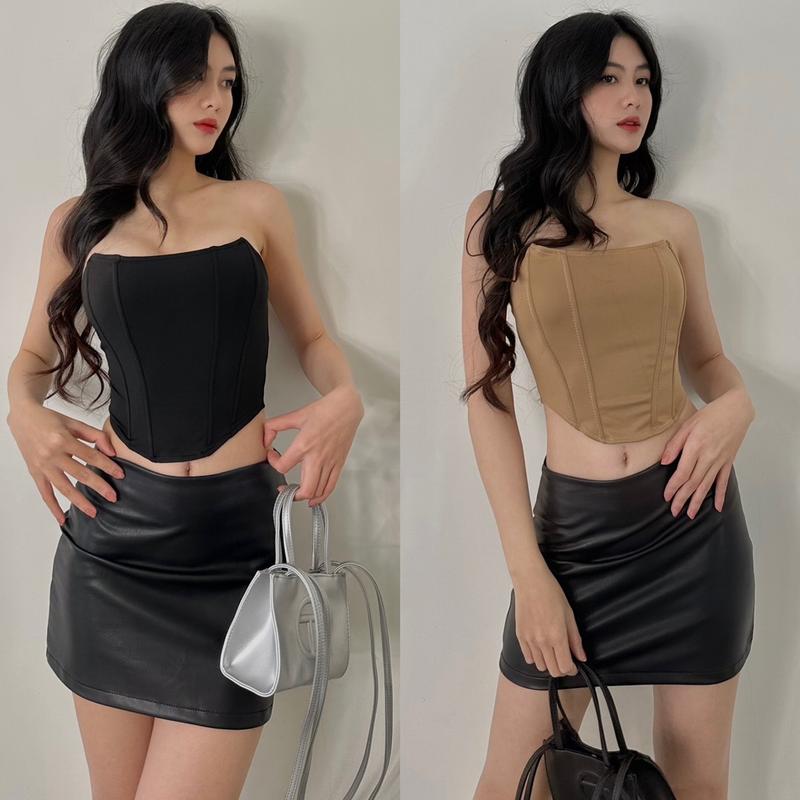 Áo Corset Cúp Ngực Tai Mèo Siêu Chất Top Nữ Freesize 0