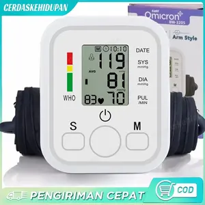 ✅Garansi12ahun✅Tensimeter Digital Alat Tensi Darah / Pengukur Tekanan Darah / Blood Pressure Monitor / Sphygmomanometer